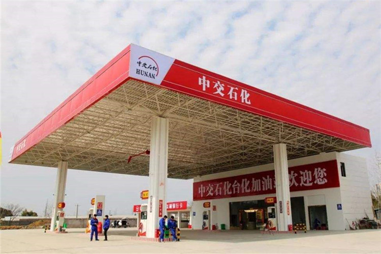 满洲里加油站钢结构网架案例6
